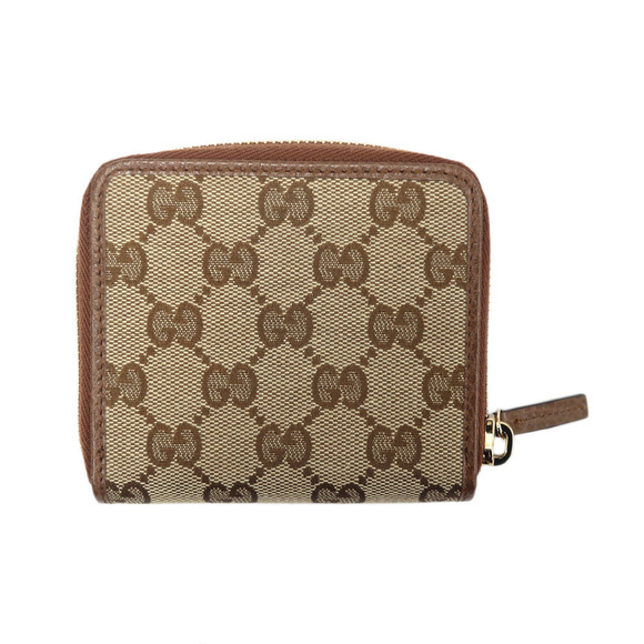 Gucci Compact Bifold Wallet GG Canvas Brown - Picture 2 of 8